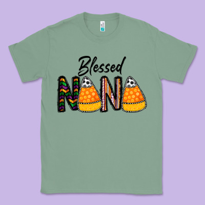 Blessed Nana Classic Tee Designed By Cowhidedigitalart