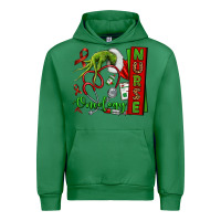 Emerald Christmas Character Nurse Urban Hoodie - NancyCooperArtShop