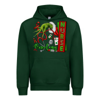 Forest Green Christmas Character Nurse Urban Hoodie - NancyCooperArtShop