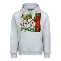 Heather Grey Christmas Character Nurse Urban Hoodie - NancyCooperArtShop