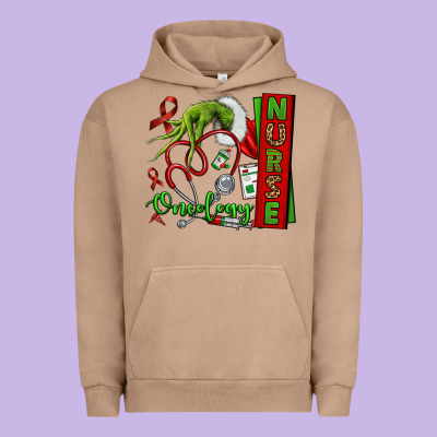 Christmas Character Nurse Urban Hoodie Designed By Nancycooperartshop