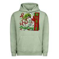 Pigment Oil Green Christmas Character Nurse Urban Hoodie - NancyCooperArtShop