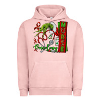Pigment Salmon Christmas Character Nurse Urban Hoodie - NancyCooperArtShop