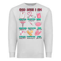Dove Grey god says i am nurse Premium Sweatshirt - MaliasSmallBusiness