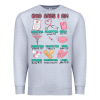Heather Grey god says i am nurse Premium Sweatshirt - MaliasSmallBusiness