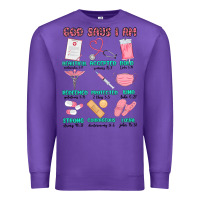 Purple god says i am nurse Premium Sweatshirt - MaliasSmallBusiness