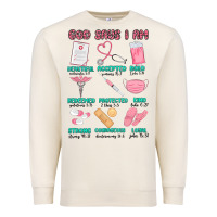 Sandshell god says i am nurse Premium Sweatshirt - MaliasSmallBusiness