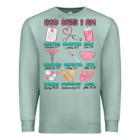 Seafoam god says i am nurse Premium Sweatshirt - MaliasSmallBusiness