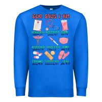 True Royal god says i am nurse Premium Sweatshirt - MaliasSmallBusiness