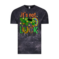 Cloud Black its not luck its skill st. patricks day Vintage Tee - Neo Western