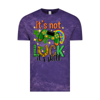 Cloud Purple its not luck its skill st. patricks day Vintage Tee - Neo Western