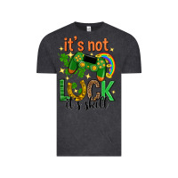 Vintage Black its not luck its skill st. patricks day Vintage Tee - Neo Western