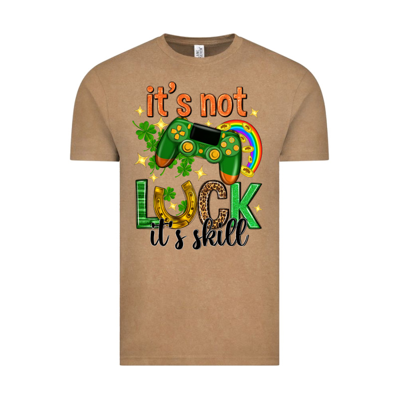 Its Not Luck Its Skill St. Patricks Day Vintage Tee by Neo Western | Teevron