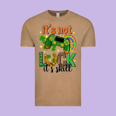 Its Not Luck Its Skill St. Patricks Day Vintage Tee Designed By Neo Western