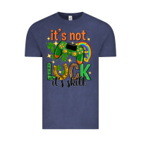 Vintage Denim its not luck its skill st. patricks day Vintage Tee - Neo Western