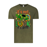 Vintage Olive its not luck its skill st. patricks day Vintage Tee - Neo Western