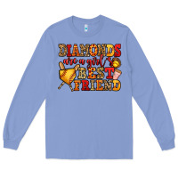 Colony Blue diamonds are a girl's best friend softball Long Sleeve Tee - Jasminsmagicworld