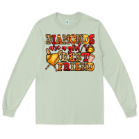 Matcha diamonds are a girl's best friend softball Long Sleeve Tee - Jasminsmagicworld
