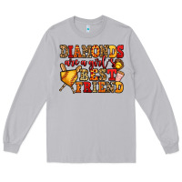 Moon Dust diamonds are a girl's best friend softball Long Sleeve Tee - Jasminsmagicworld