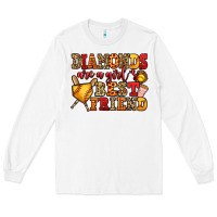 Diamonds Are A Girl's Best Friend Softball Long Sleeve Tee | Teevron