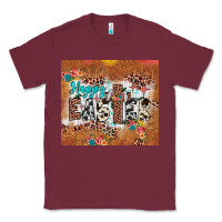 Burgundy happy easter cross Classic Tee - JahusDesignShop