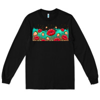 Black lips and strawberries Long Sleeve Tee - AdoDesignShop