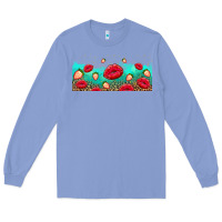 Colony Blue lips and strawberries Long Sleeve Tee - AdoDesignShop