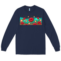 Navy lips and strawberries Long Sleeve Tee - AdoDesignShop