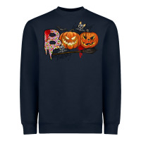 Navy boo Heavyweight Sweatshirt - CowhideDigitalArt