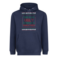 Navy this is my ugly christmas Heavyweight Hoodie - MaliasSmallBusiness