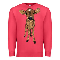 Cardinal baby cow Premium Sweatshirt - NancyCooperArtShop