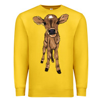Lemon baby cow Premium Sweatshirt - NancyCooperArtShop