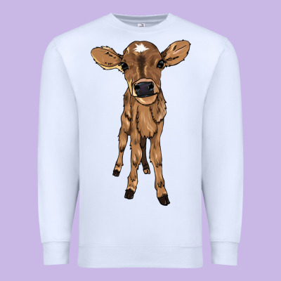 Baby Cow Premium Sweatshirt Designed By Nancycooperartshop