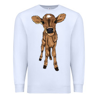 White baby cow Premium Sweatshirt - NancyCooperArtShop