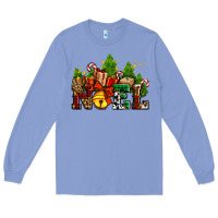 Colony Blue western noel Christmas gifts Long Sleeve Tee - AdoDesignShop