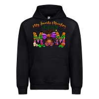 Black My Favorite Monsters Call Me Mom Urban Hoodie - texasbilliewilder