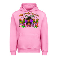 Fuchsia Pink My Favorite Monsters Call Me Mom Urban Hoodie - texasbilliewilder