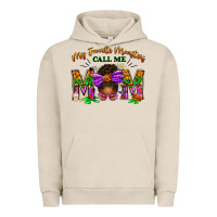 Pigment French Oak My Favorite Monsters Call Me Mom Urban Hoodie - texasbilliewilder