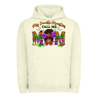Pigment Pistachio My Favorite Monsters Call Me Mom Urban Hoodie - texasbilliewilder