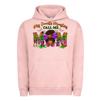 Pigment Salmon My Favorite Monsters Call Me Mom Urban Hoodie - texasbilliewilder