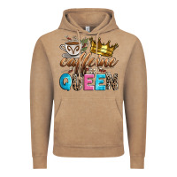 Vintage Coffee caffeine queen Vintage Hoodie - Zillion Design Studio