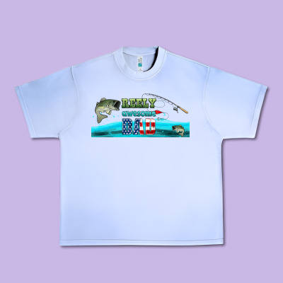 Reely Awesome Dad  Libbey Glass Urban Heavy Tee Designed By Hra Design Shop