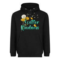 Black scatter kindness Heavyweight Hoodie - NancyCooperArtShop