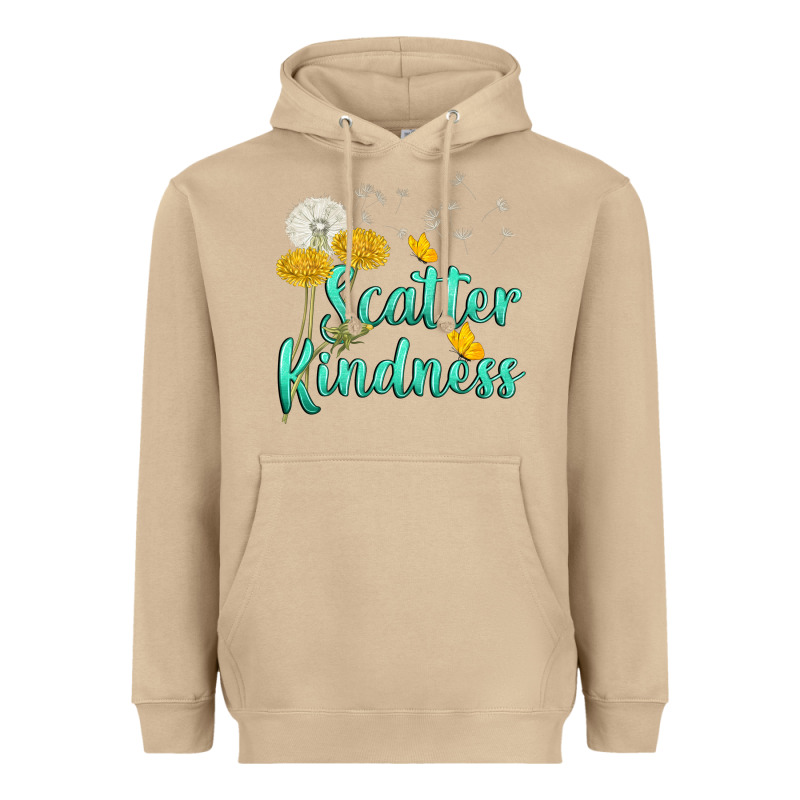 Scatter Kindness Heavyweight Hoodie by NancyCooperArtShop | Teevron