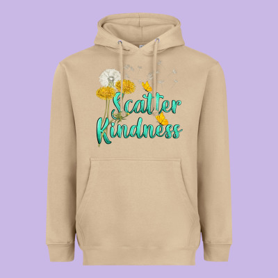 Scatter Kindness Heavyweight Hoodie Designed By Nancycooperartshop