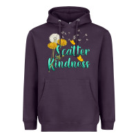 Plum scatter kindness Heavyweight Hoodie - NancyCooperArtShop