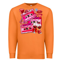 Carrot valentines day cassette Premium Sweatshirt - NancyCooperArtShop