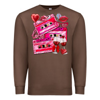 Chestnut valentines day cassette Premium Sweatshirt - NancyCooperArtShop
