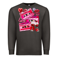 Smoke valentines day cassette Premium Sweatshirt - NancyCooperArtShop