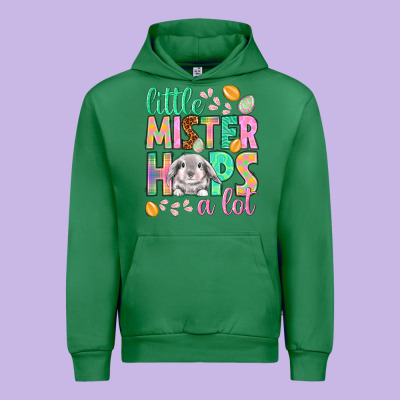 Little Mister Hops A Lot Urban Hoodie Designed By Nancycooperartshop